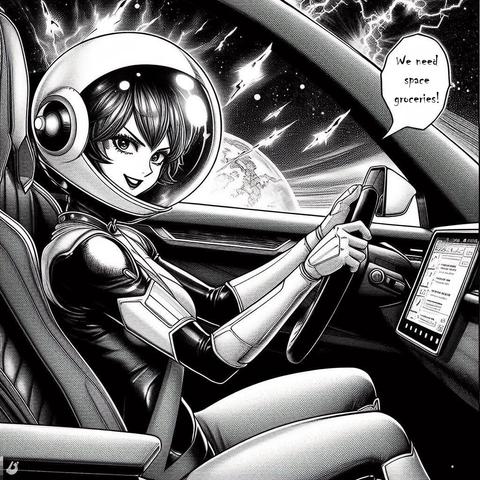 #SpaceKarenX says, "We need space groceries!"