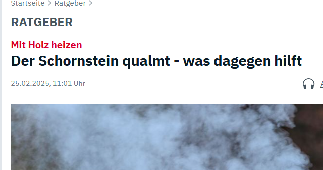Mit Holz heizen Der Schornstein qualmt - was dagegen hilft