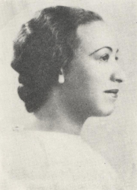 Constance Ridley Heslip in the 1930s, a Black woman with wavy dark hair, photographed almost in profile