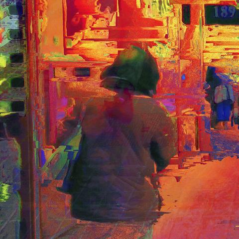 Barcelona digital glitch street photography, made with Bless Hex Editor and the GNU Image Manipulation Program.