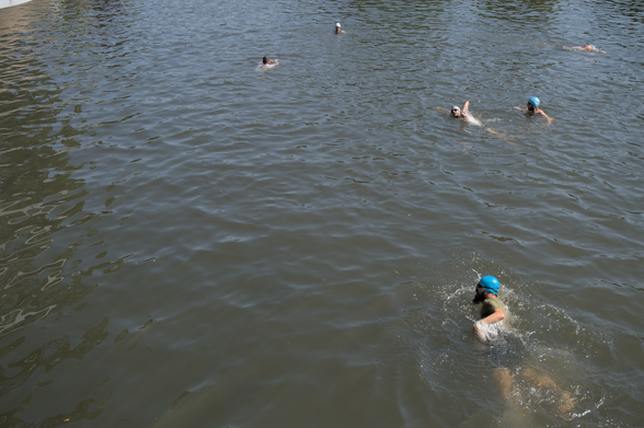 Swimming in the Enz river