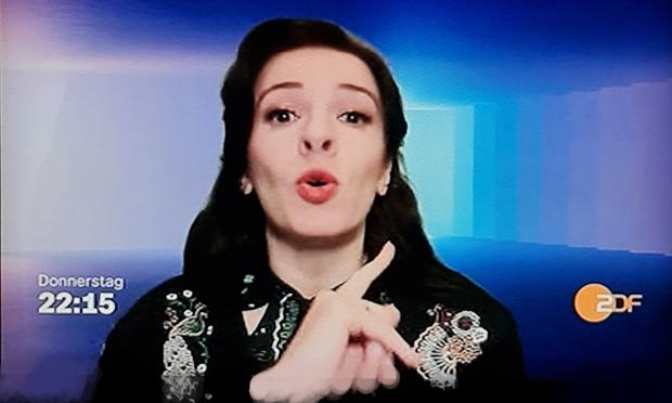Marina Weisband bei Programmankündigung zdf