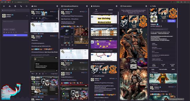 #PSiReN.eu #AdvancedWebInterface v4.3.3+glitch with/without #CollapsedToots, which are #StillQuiteCool... Whether you #LikeIT... #OrNot...