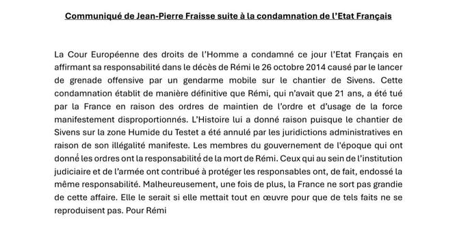 Même texte que dans le message