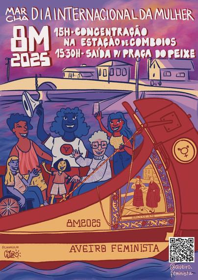 8M em Aveiro: Marcha do Dia Internacional da Mulher*