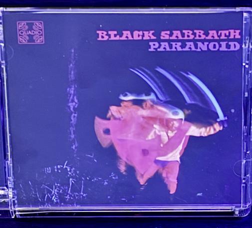 A picture of a Blu-ray cover that reads:

QUADIO
BLACK SABBATH
PARANOID