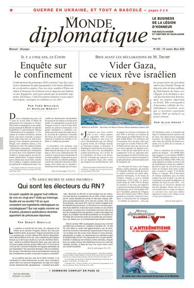 Couverture du Monde Diplomatique de mars 2025