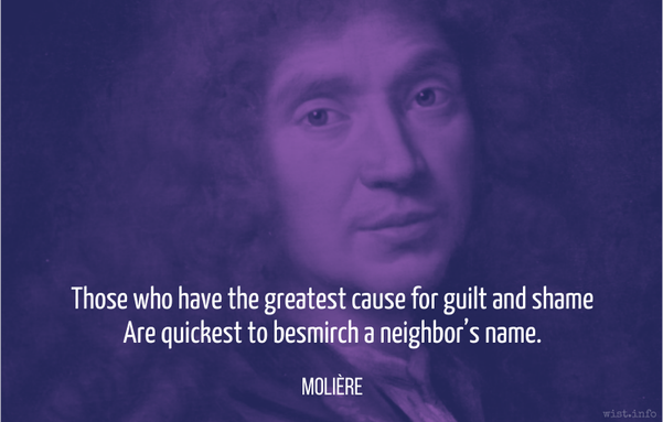 Moliere quotation from Tartuffe