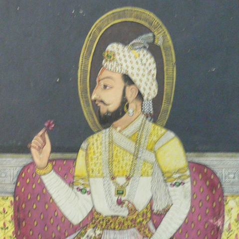 Sambhaji Maharaj painting, late 17th century