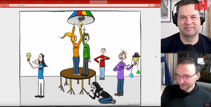 A screenshot of the video for this podcast.