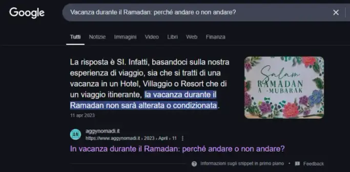 Vacanze durante il Ramadan?