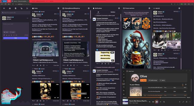 #PSiReN.eu #AdvancedWebInterface v4.3.4+glitch with/without #CollapsedToots, which are #StillQuiteCool... Whether you #LikeIT... #OrNot...