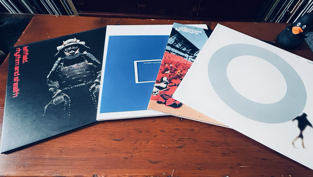 L-R: Leftfield - Rhythm and Stealth. Underworld - Beaucoup Fish. The Chemical Brothers - Surrender. Orbital - The Middle of Nowhere.