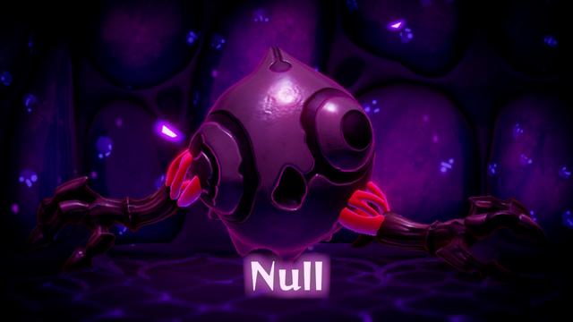 An enemy portrait that kind of looks like a big Dark Tri with weird, clawed appendages
