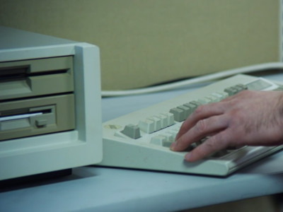 The assistant at the computer store tries to sell Ted a PC AT, even though he calls it an XT.