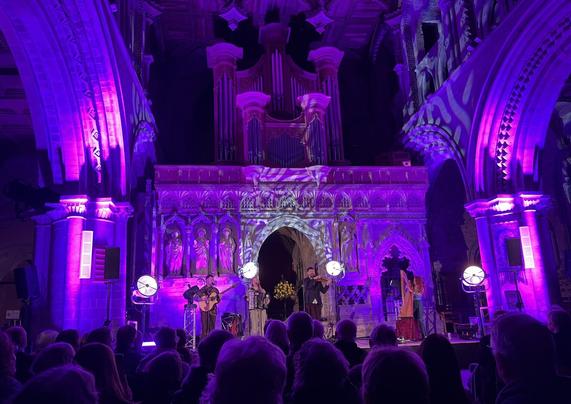 Folk music’s in a cathedral