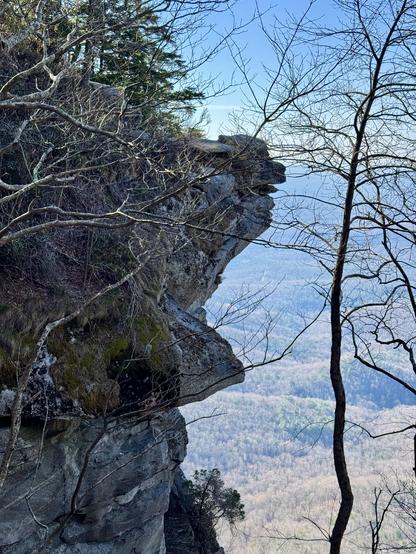A view of the overlook at Caesars Head State Park in northern Greenville County, South Carolina.