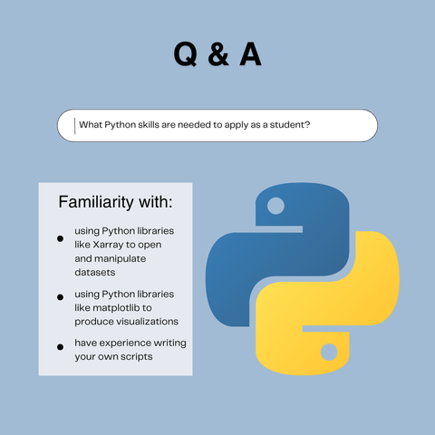Students need basic familiarity with Python to take computational tools for climate science.