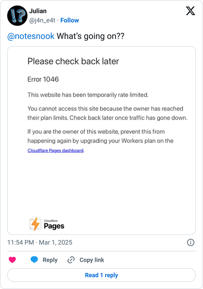 ⁦@notesnook⁩ What’s going on?? https://t.co/FCB8o1ZJ1N