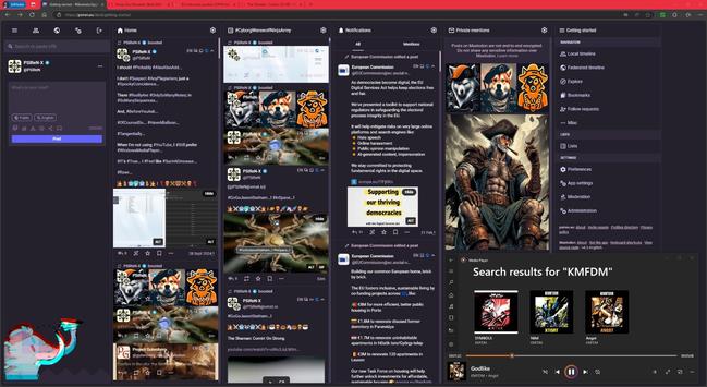#PSiReN.eu #AdvancedWebInterface v4.3.4+glitch with/without #CollapsedToots, which are #StillQuiteCool... Whether you #LikeIT... #OrNot...