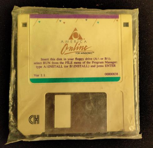 America on line floppy disk