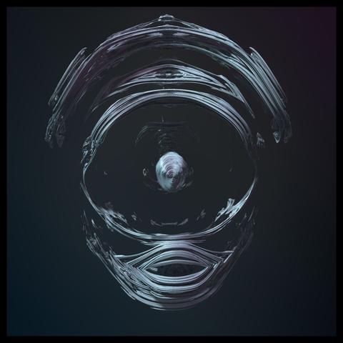 Mit Worten nicht adäquat zu beschreibendes Bild eines dreidimensionalen Fraktals, gerendert mit Mandelbulber 2.