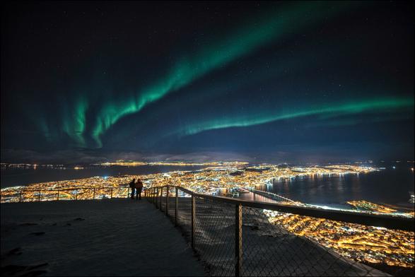 Polar lights in Tromsø, Norway
