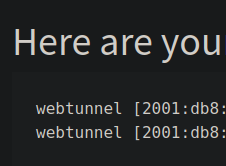 BridgeDB result for webtunnel only offering IPv6 addresses: