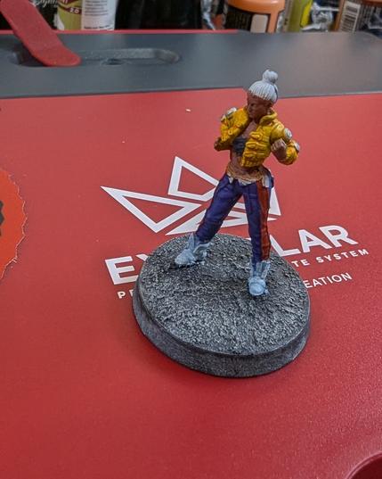 Fashionable cyberpunk bystander from Unit 9. Work in progress.