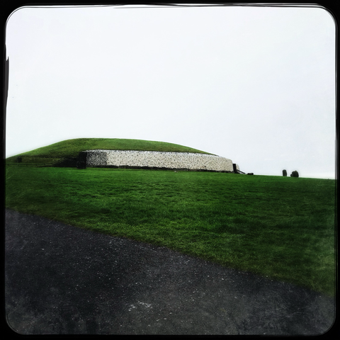 View of Newgrange in the distance.
