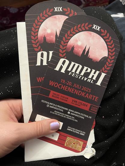 Two tickets for the Amphi festival in Cologne