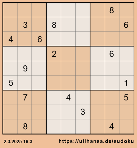 Ein 9x9-Sudoku mit 17 Zahlen. Ich meine, es ist unlösbar.
