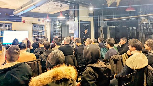 Pubblico dell'evento Python Pescara del 28 Febbraio 2025 nella sede di DigitalSoft