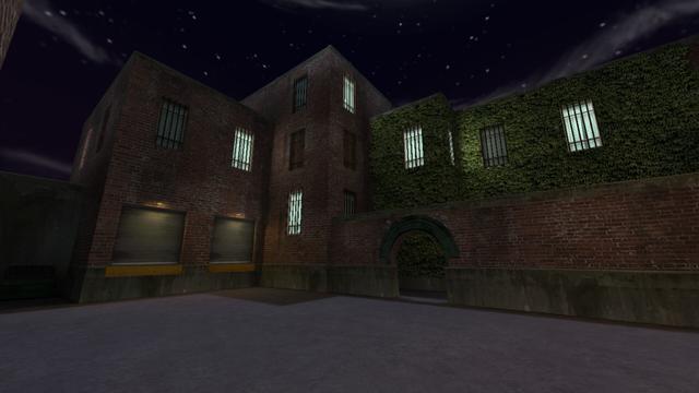 This is the same as before. Only from a different perspective. This is on the map cs_backalley in the game Counter-Strike 1.6.