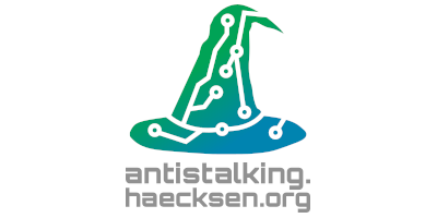 Logo von der Gruppe Haecksen und der Website antistalking.haecksen.org