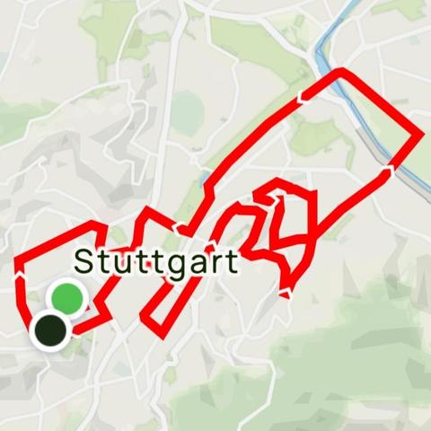 Zu sehen ist die Strecke der CM für 7.3.25.