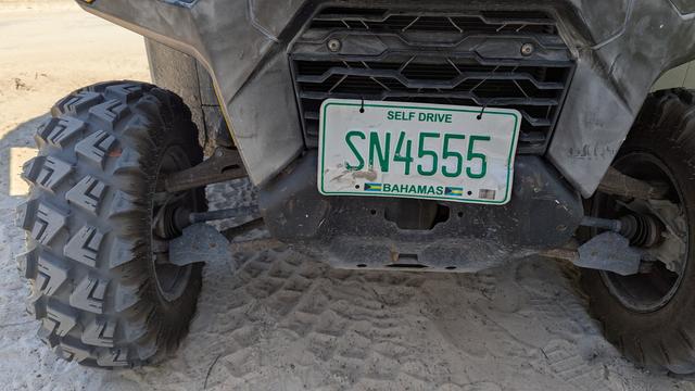 photo - ATV license plate, Bahamas