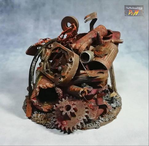 Pile of rusty metal.