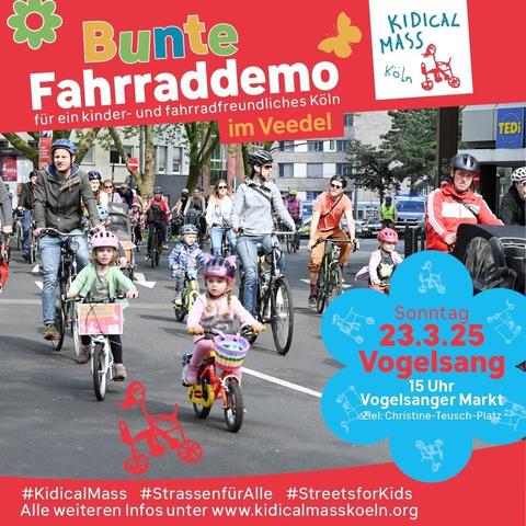 Flyer Kidical Mass Köln Vogelsang