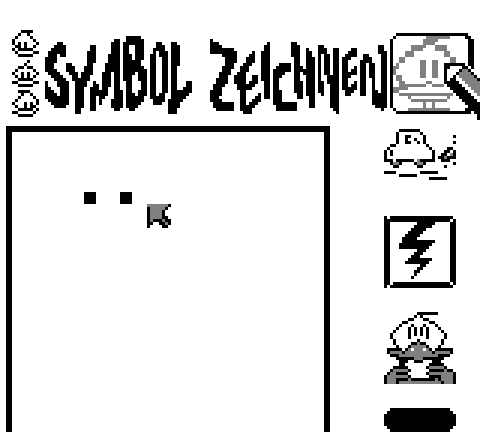 Emulated printer output . The image shown has some duck faces and text.