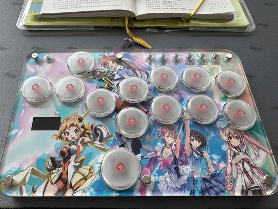 haute42 s13 leverless with art of Hinako from Blue Reflection, Hibiki from Symphogear, Nanoha from Magical Girl Lyrical Nanoha, and Yuna from Yuki Yuna is a Hero