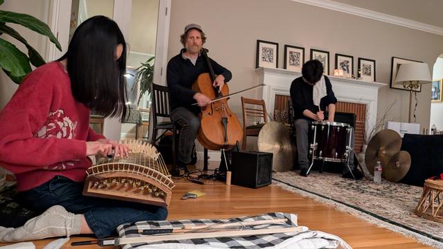 Koto, Cello, and Drum