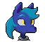 Some blue, foxlike dude.