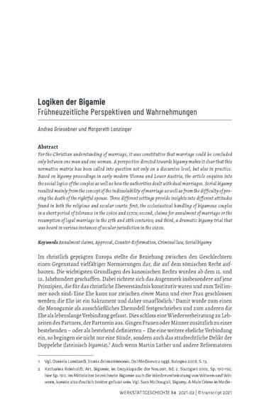 Erste Seite des gedruckten Beitrags