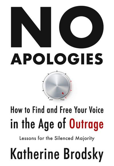 Book cover page of Katherine Brodsky's book - No Apologies