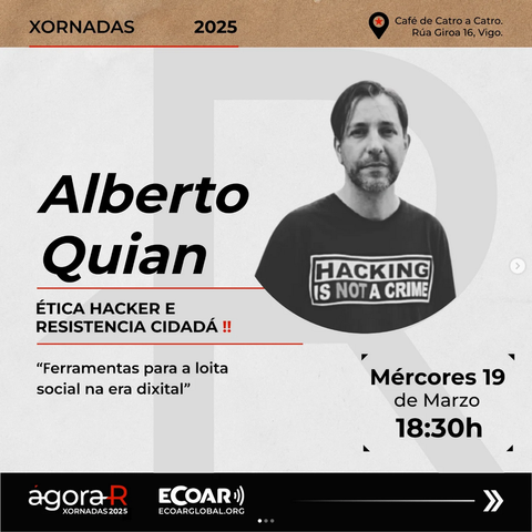 cartel con foto do relator
