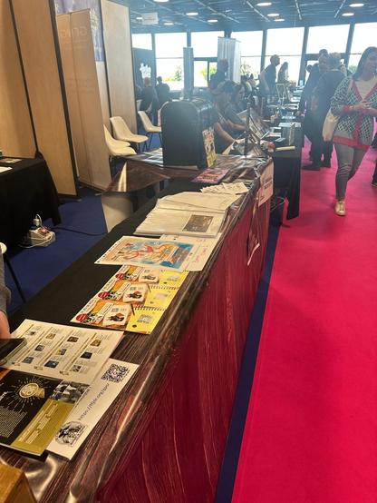 Photos du stand d'accueil du pôle JdR