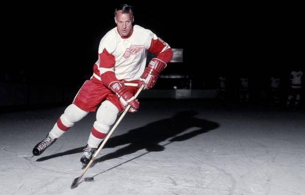 Gordie Howe, famous Canadian hockey player. He was known for defending his teammates with his elbows when the other team played dirty.