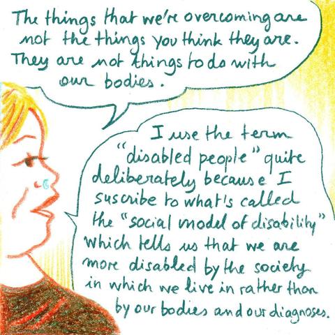 Stella Young, an disability activist, talking about the social model of disability.