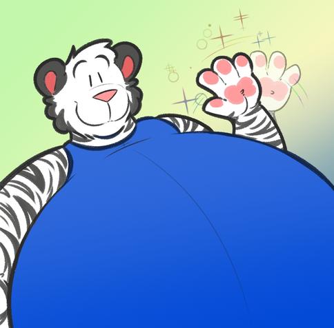 Sot the blimp waving hello!

0621 2021 sot art sweet blimp tiger goofball portrait